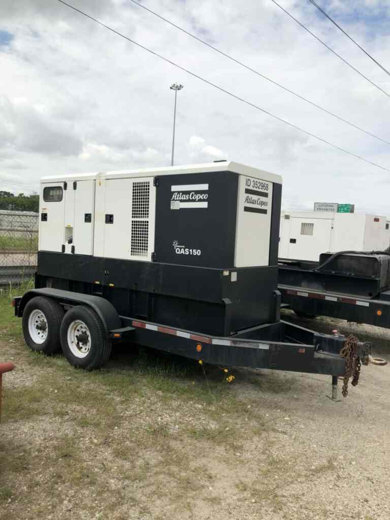 Atlas Copco QAS150 Trailer Mounted Diesel Generator – Tier 3