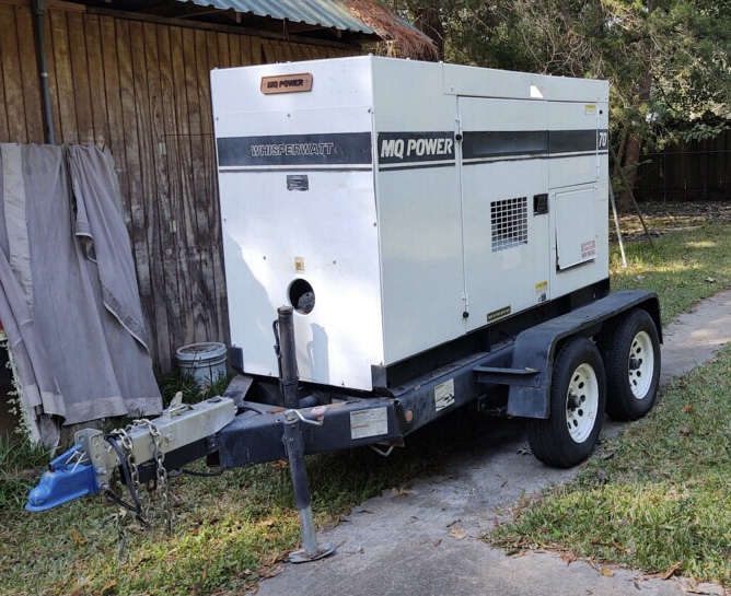 Multiquip DCA70SSJU2 Trailer Mounted Diesel Generator- Tier 3
