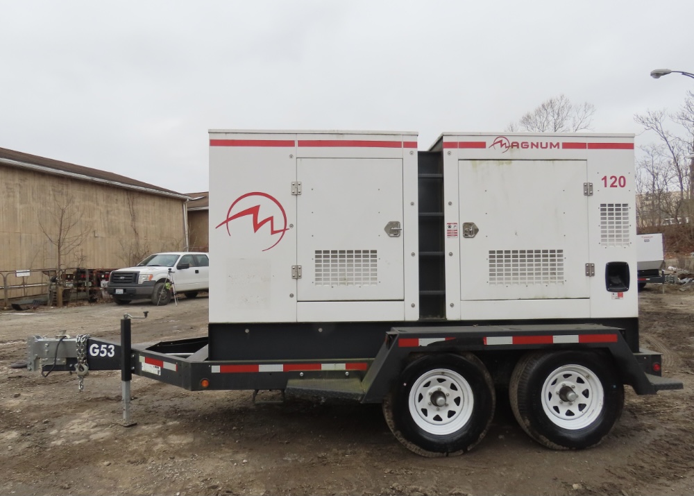 Magnum MMG120 Trailer Mounted Diesel Generator – Tier 3