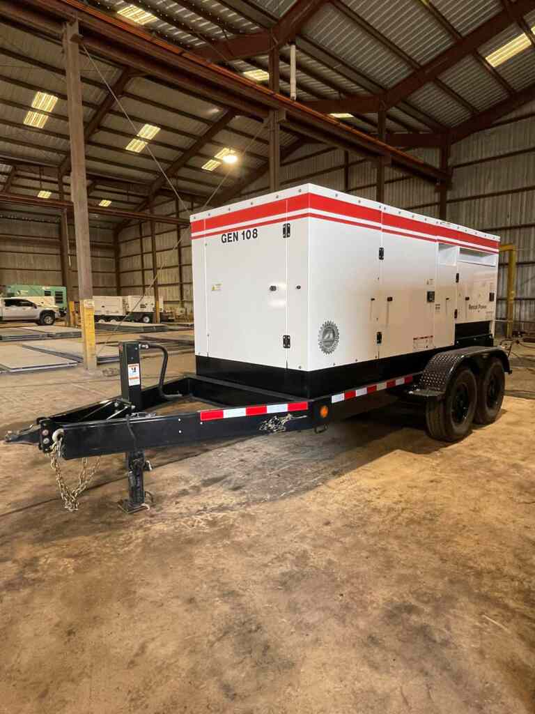 Cummins C200D2RE Trailer Mounted Diesel Generator – Unit 108