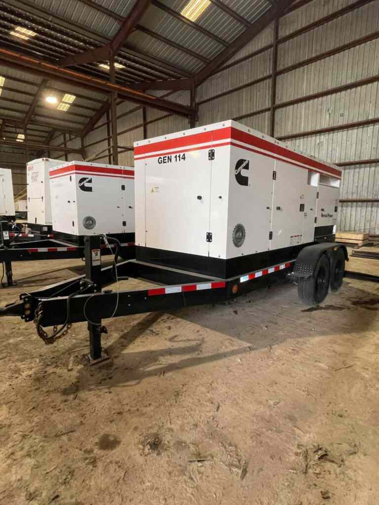 Cummins C200D2RE Trailer Mounted Diesel Generator – Unit 114