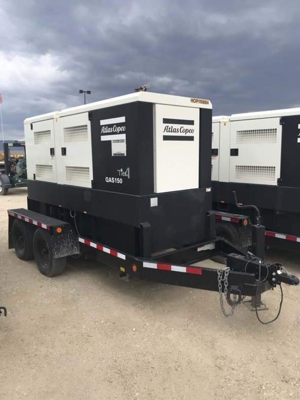Atlas Copco QAS150 Trailer Mounted (Diesel Generator)