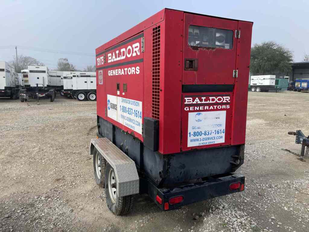 Baldor TS175T Trailer Mounted Diesel Generator - Tier 3