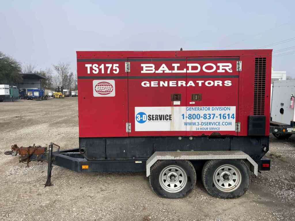 Baldor TS175T Trailer Mounted Diesel Generator – Tier 3