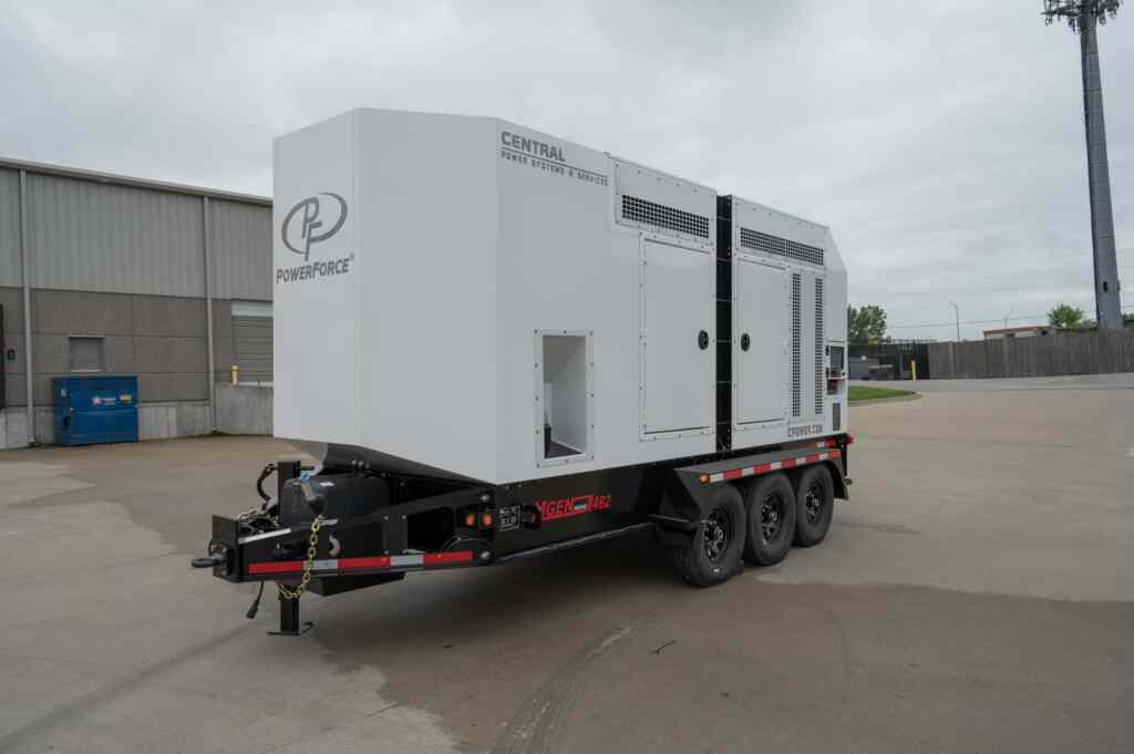 QTY 4 New PowerForce MGEN 500 Trailer Mounted Diesel Generator