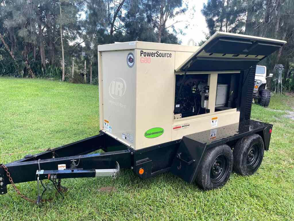 Ingersoll Rand / Doosan G80 Trailer Mounted Diesel Generator – Tier 3