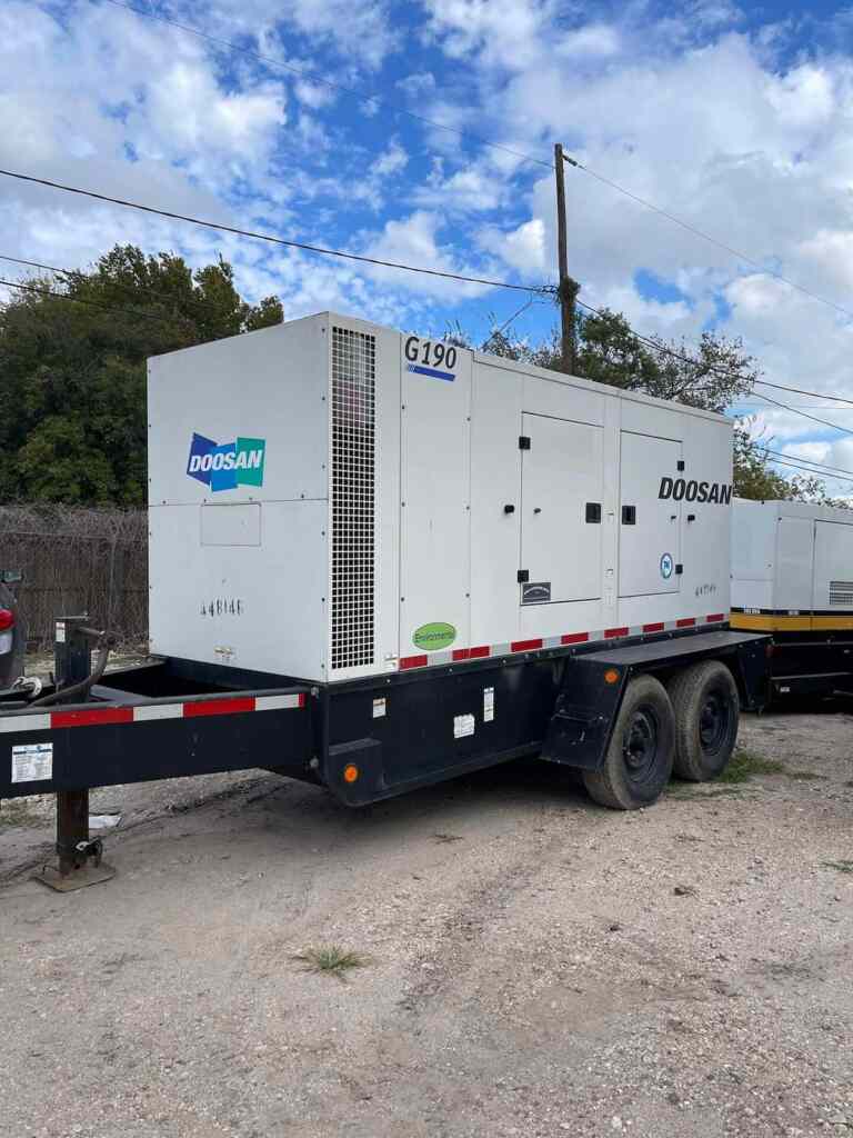 Doosan G190WCU-3A-T4I  Trailer Mounted Diesel Generator