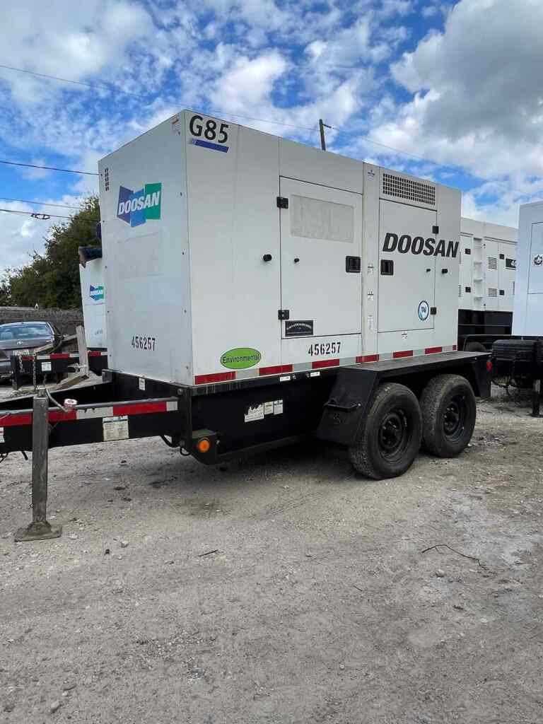 Doosan G85WCU-3A-T4I Trailer Mounted Diesel Generator