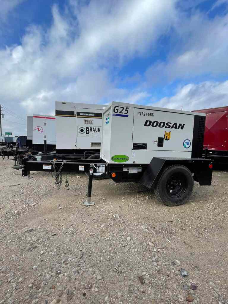 Doosan G25WMI Trailer Mounted Diesel Generator