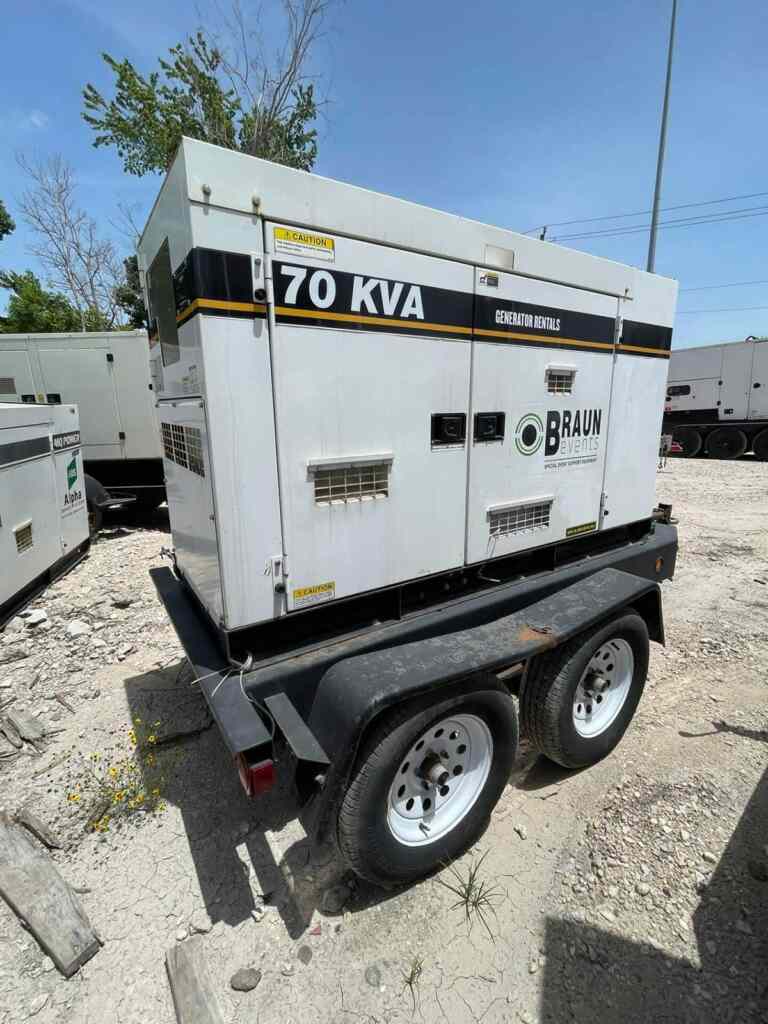 Multiquip DCA70SSIU2 Trailer Mounted Diesel Generator - Tier 3