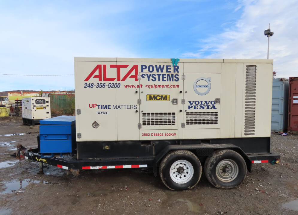CK Power CK115-572-GE Trailer Mounted Diesel Generator
