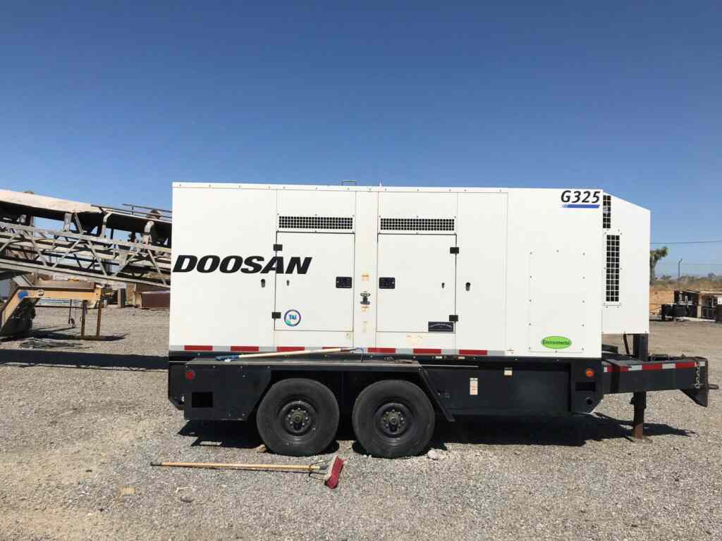 Doosan G325 Trailer Mounted Diesel Generator