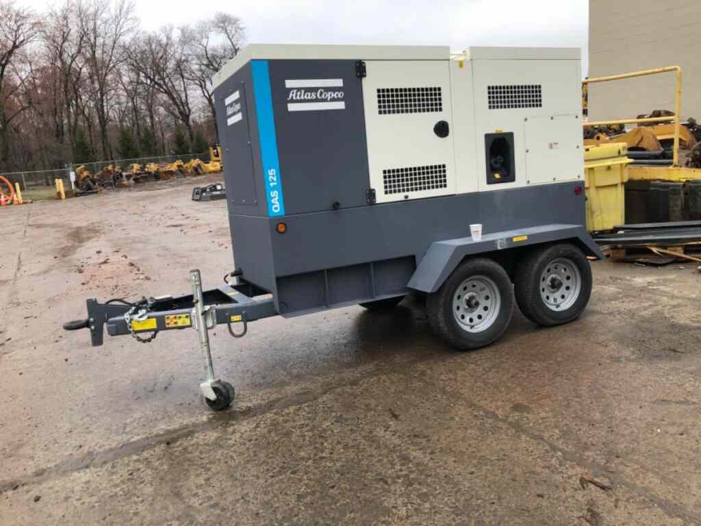 Diesel Generator: Atlas Copco QAS125 Trailer Mounted