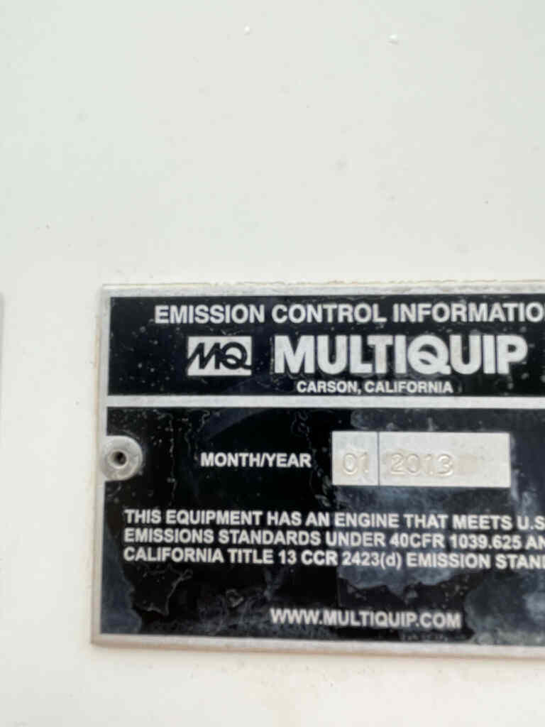 QTY: 2 Multiquip MQP240 Trailer Mounted Diesel Generators - Tier 3