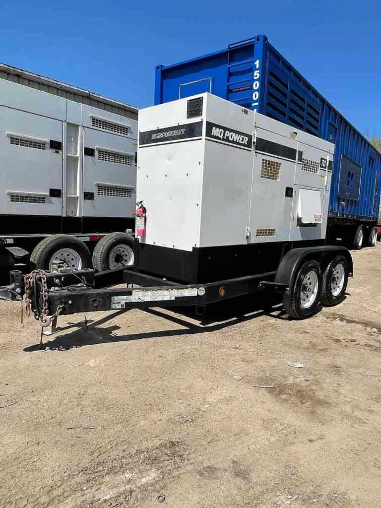 Diesel Generator: Multiquip DCA70SSIU4F Trailer Mounted