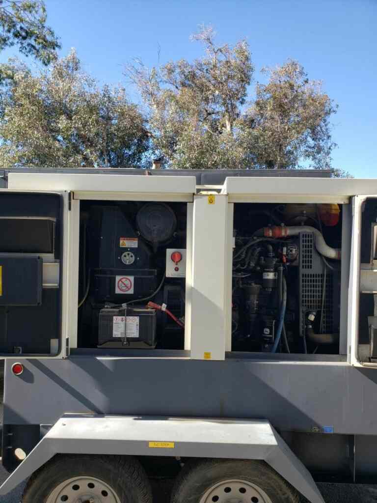 Diesel Generator: Atlas Copco QAS125 Trailer Mounted