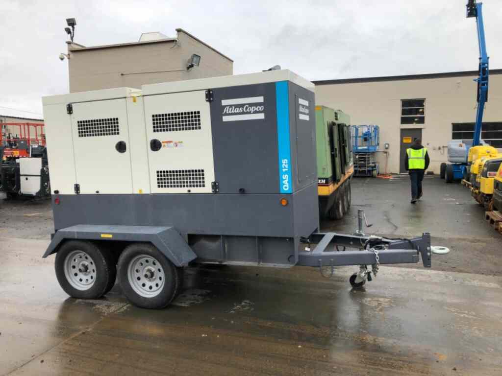 Atlas Copco QAS125 (Trailer Mounted) Diesel Generator