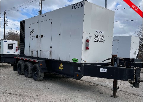 Ingersol Rand / Doosan G570 Trailer Mounted Diesel Generator – Tier 2