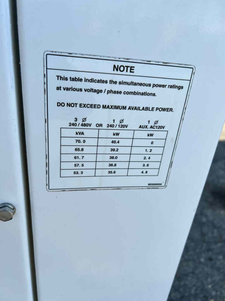 Multiquip DCA70SSJU4i Trailer Mounted ,Diesel Generator