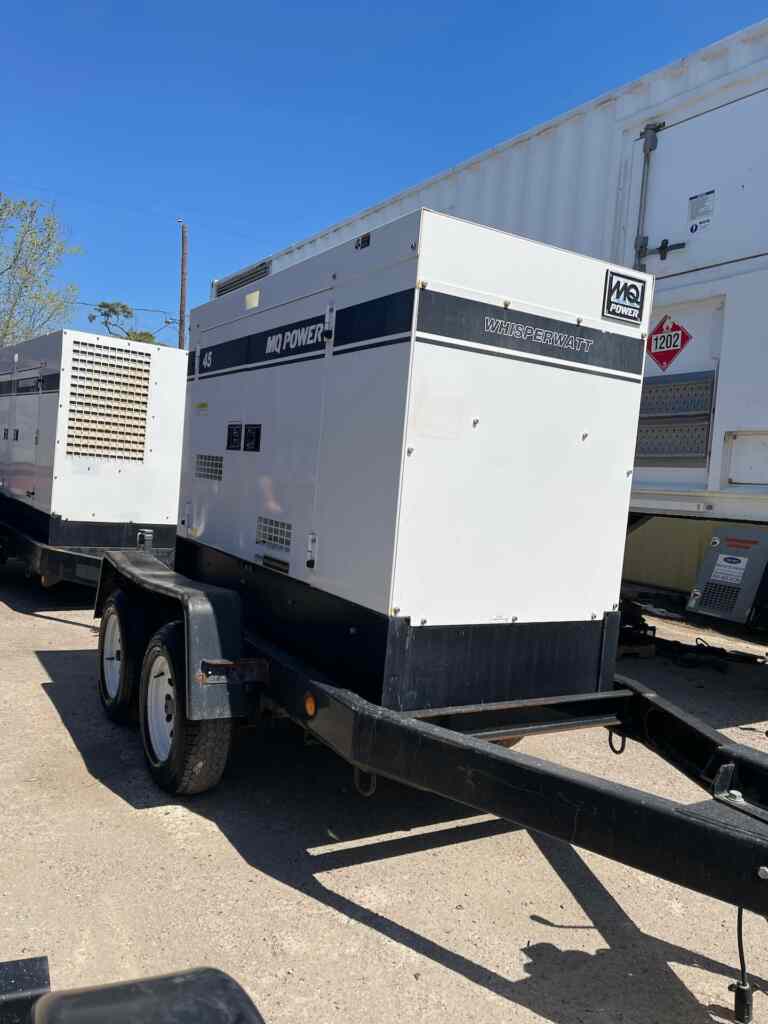 Diesel Generator: Multiquip DCA45SSIU4F — Trailer Mounted