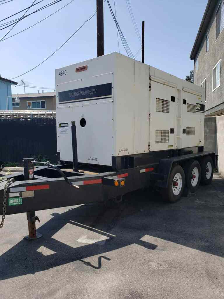 Diesel Generator: Multiquip DCA300SSCU2 — Trailer Mounted