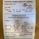 Standby Diesel Generator: Caterpillar 3412C