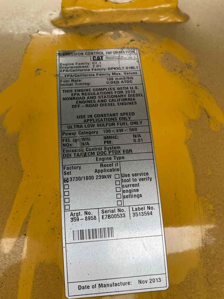 Trailer Mounted Diesel Generator: Caterpillar XQ200