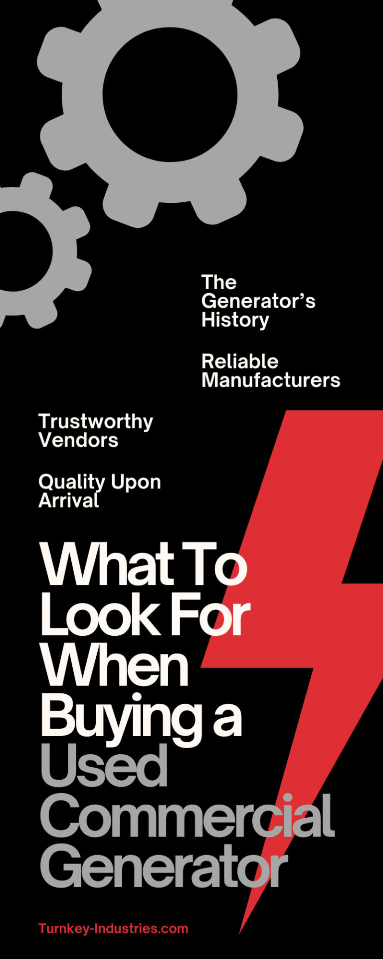 What To Look For When Buying a Used Commercial Generator