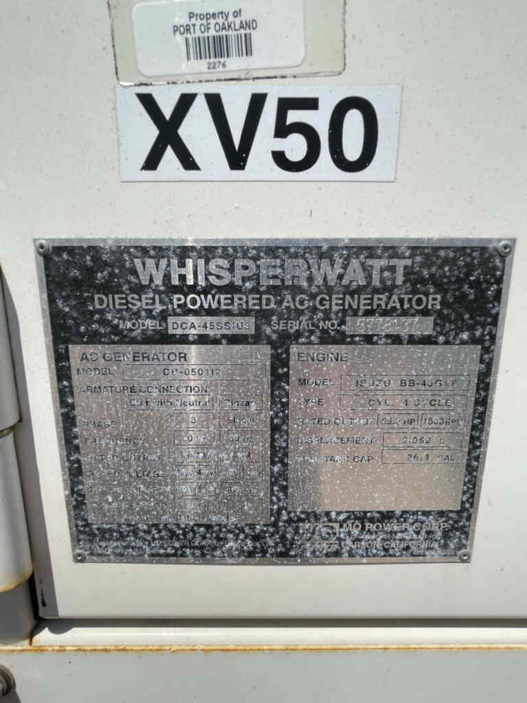 Multiquip DCA45SSIU3 Trailer Mounted Diesel Generator - Tier 3