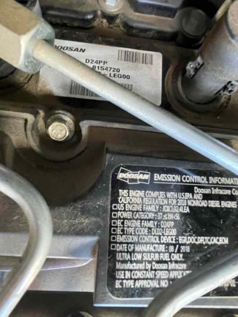 Doosan G50 Trailer Mounted Diesel Generator