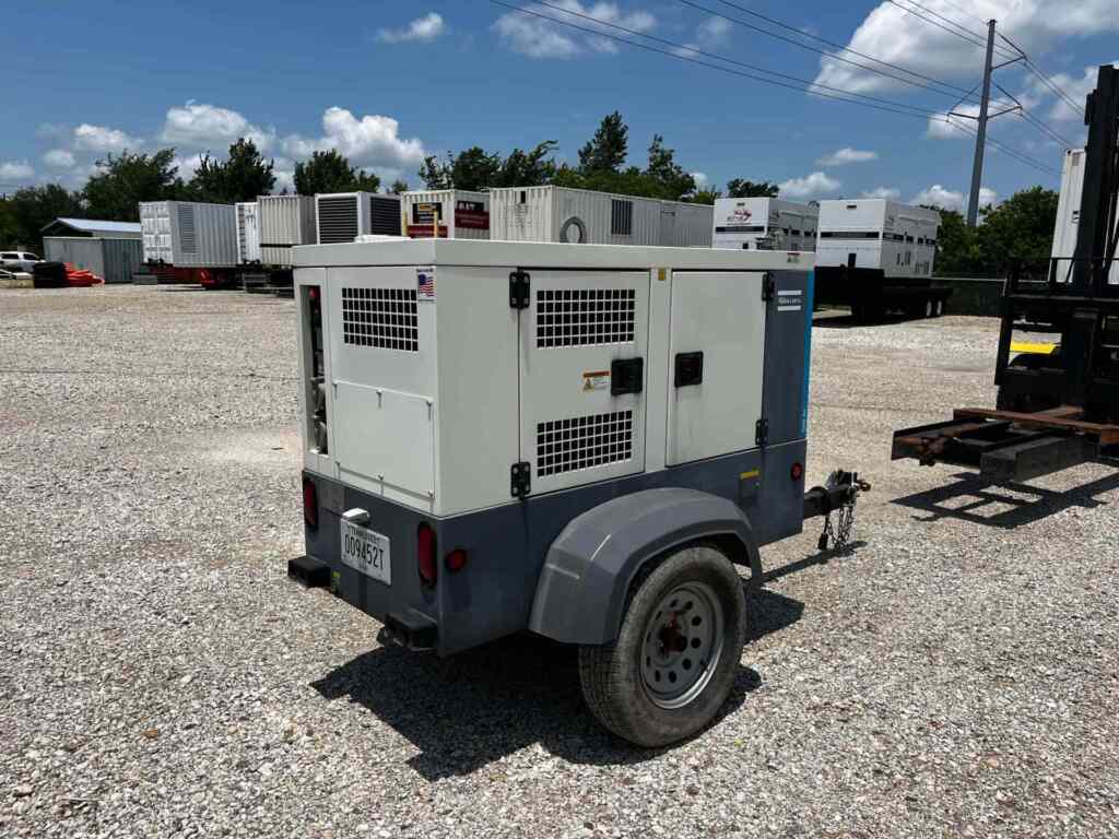 Atlas Copco QAS45 Trailer Mounted Diesel Generator - Tier 3