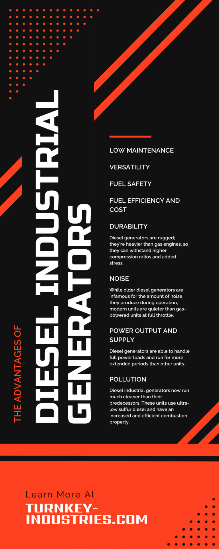 The Advantages of Diesel Industrial Generators 1 The Advantages of Diesel Industrial Generators