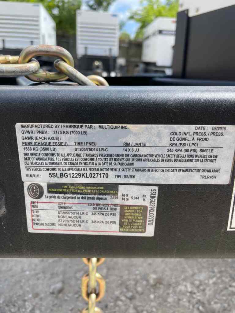 Trailer Mounted Multiquip DCA45SSIU4F — Diesel Generator