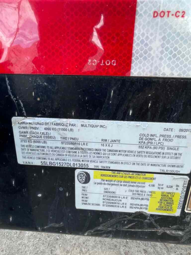 Trailer Mounted Diesel Generator: Multiquip DCA125SSJU4i