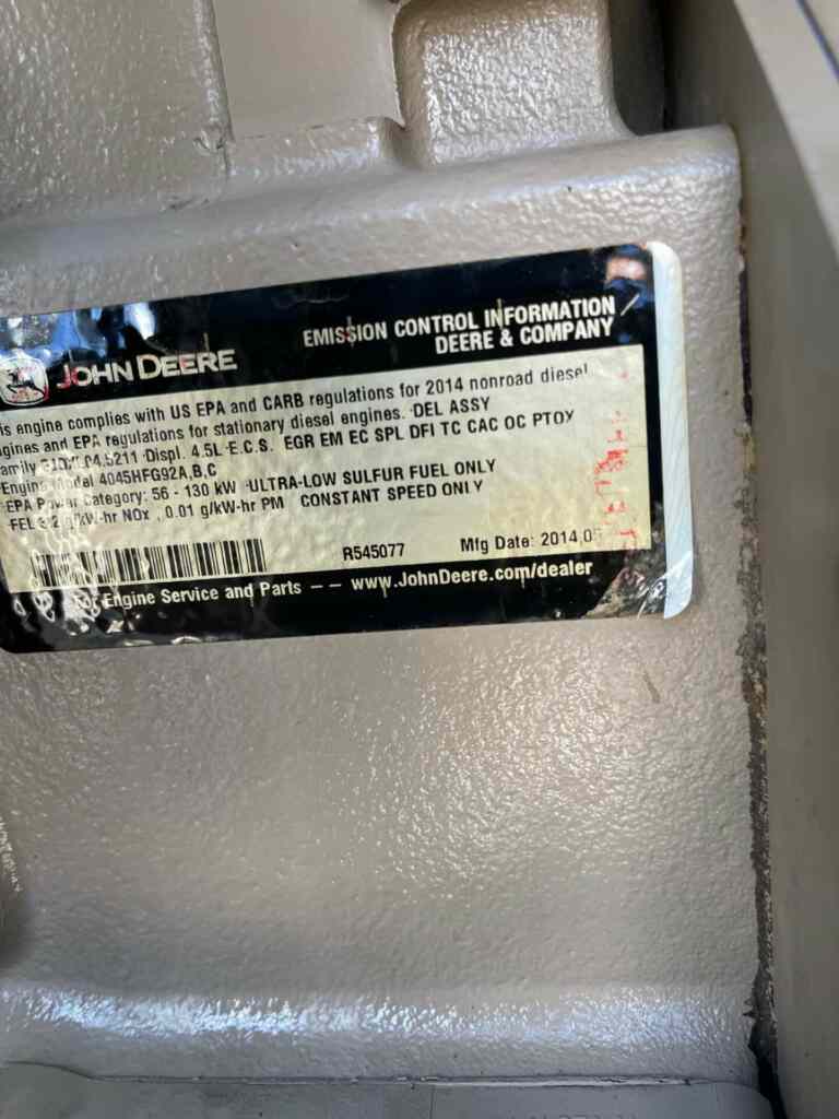 Trailer Mounted Diesel Generator: Multiquip DCA125SSJU4i