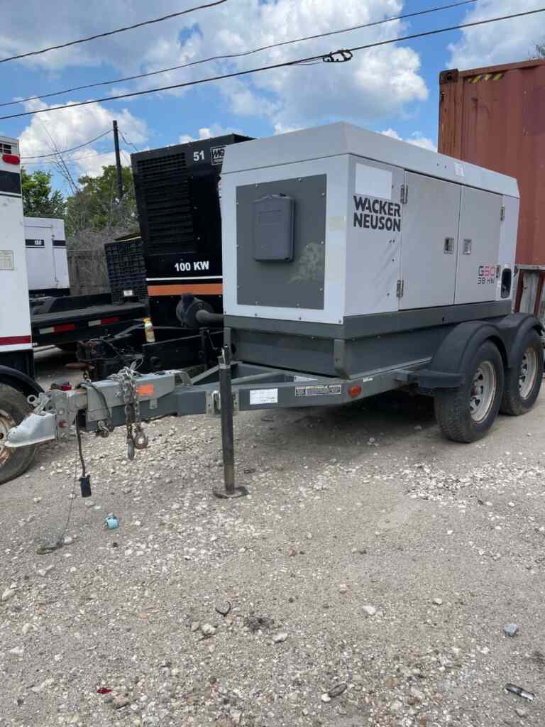 Wacker Neuson G50 Trailer Mounted Diesel Generator - Tier 3