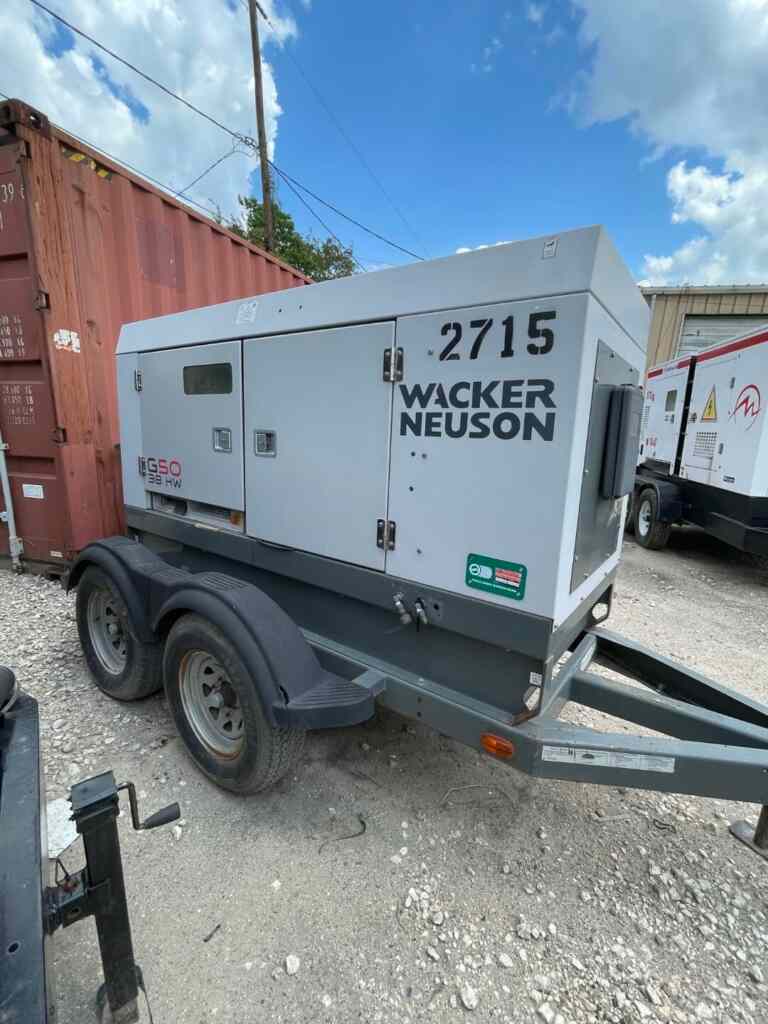 Wacker Neuson G50 Trailer Mounted Diesel Generator – Tier 3