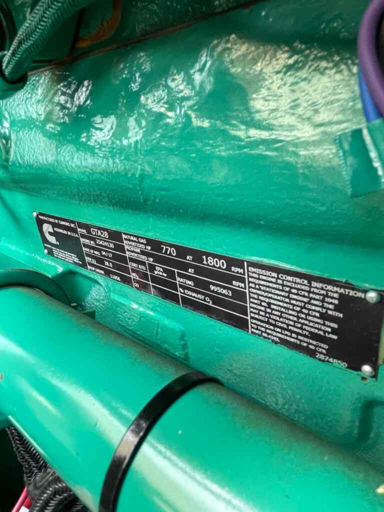 Cummins 500GFGB Standby Natural Gas Generator