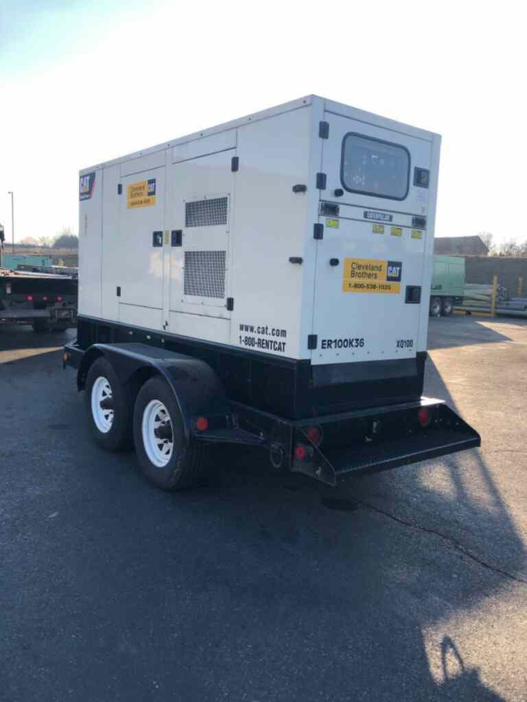 Caterpillar XQ100 Trailer Mounted Diesel Generator - Tier 3