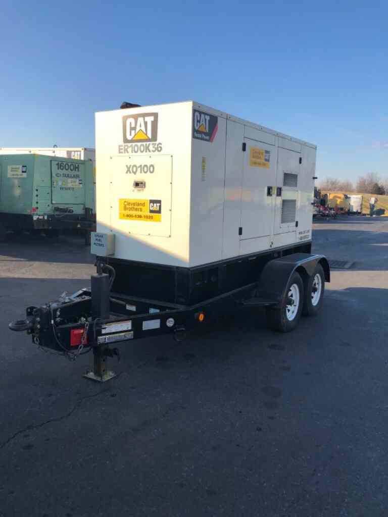 Caterpillar XQ100 Trailer Mounted Diesel Generator – Tier 3