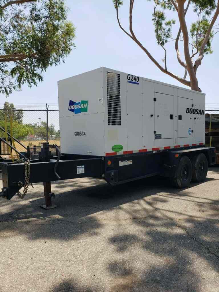 Doosan G240 Trailer Mounted (Diesel Generator)