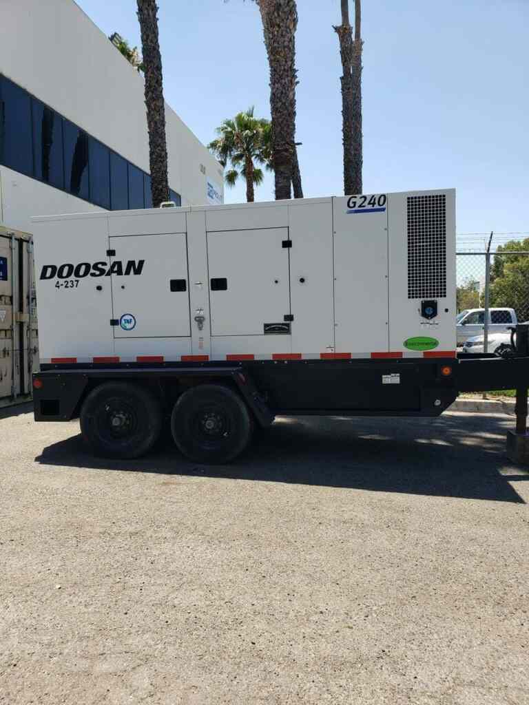 Doosan G240 Trailer Mounted Diesel Generator