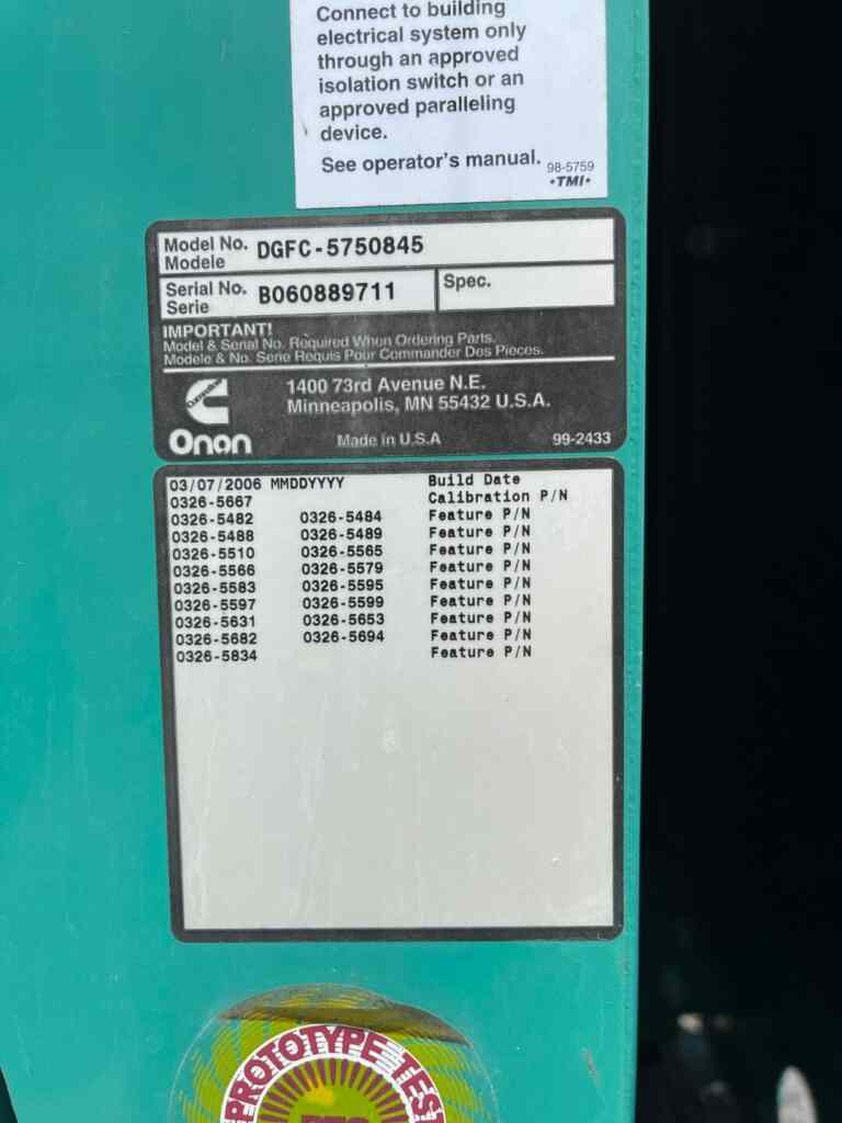 Cummins DGFC Standby Diesel Generator - Tier 3