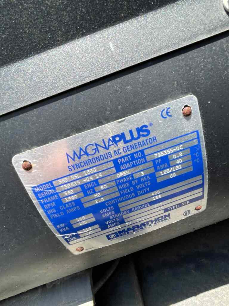 Diesel Generator: Magnum MMG100D Trailer Mounted