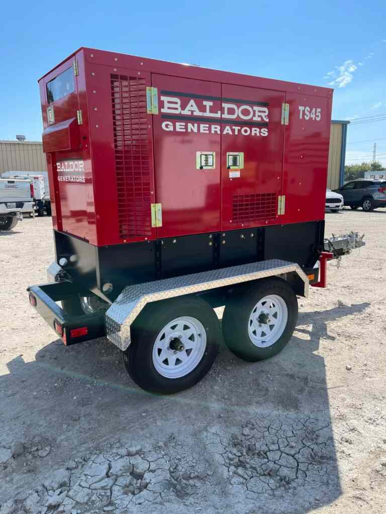Baldor TS45T Trailer Mounted Diesel Generator - Tier 3