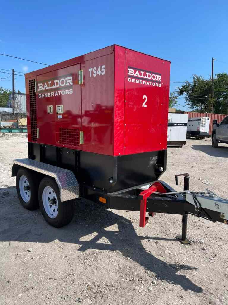 Baldor TS45T Trailer Mounted Diesel Generator - Tier 3