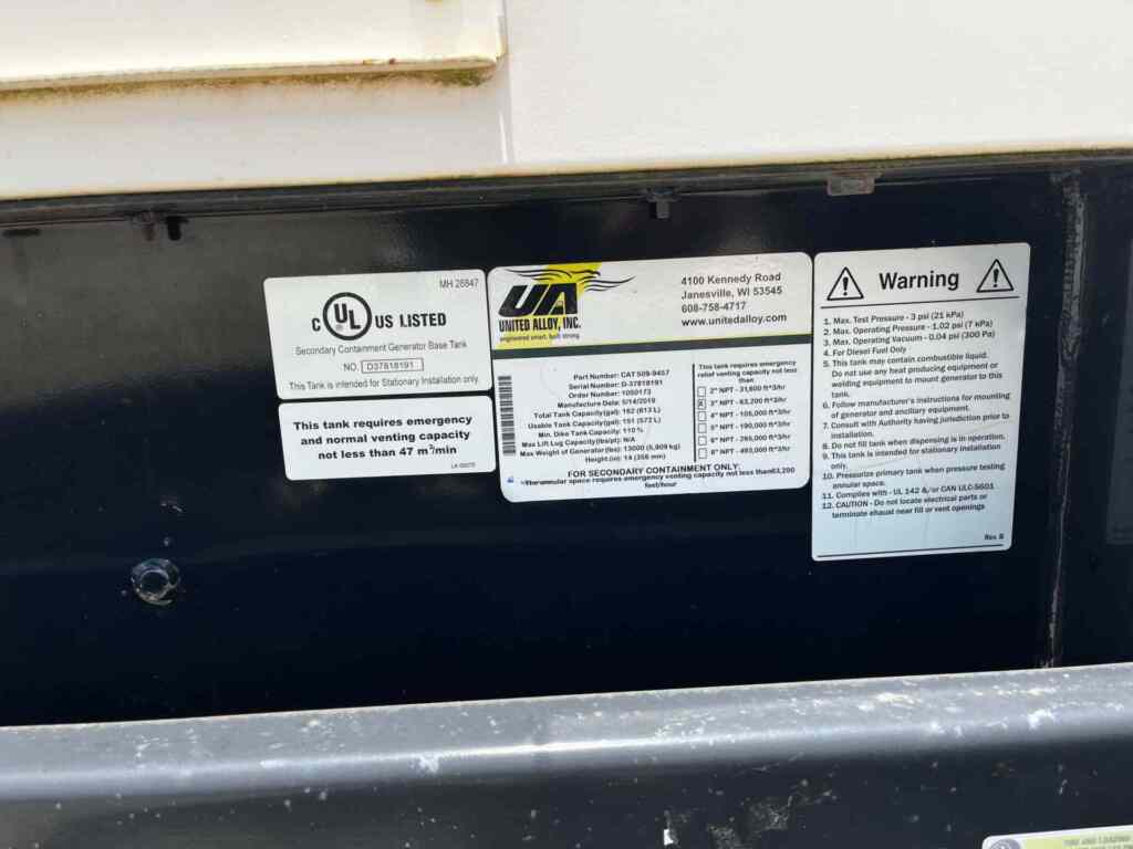 Caterpillar XQ125 Trailer Mounted Diesel Generator