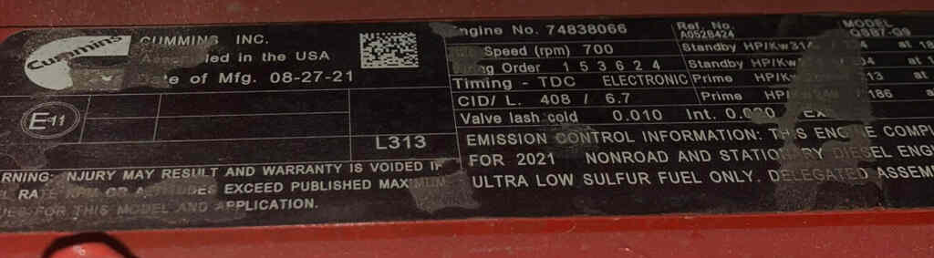 Cummins C200D2RE - Trailer Mounted Diesel Generator