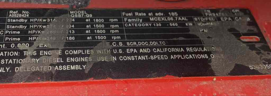 Cummins C200D2RE - Trailer Mounted Diesel Generator