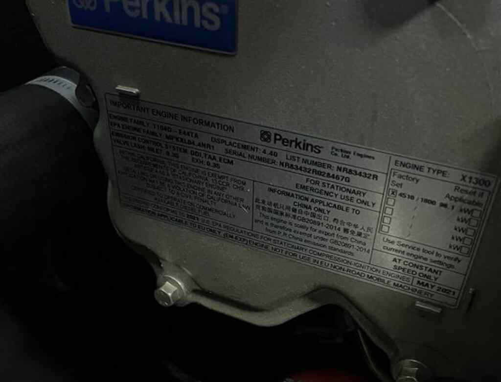 UTP 100-P3 Standby Diesel Generator - Tier 3